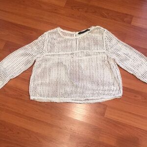 Zara Woman White Sweater top